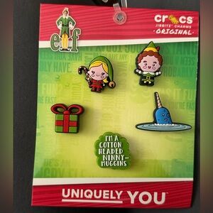 CROCS Jibbitz ELF Buddy The Elf 5 Count NEW on Card